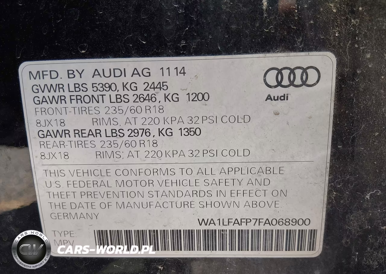 2015 Audi Q5 2.0T Premium VIN:WA1LFAFP7FA068900 - 9