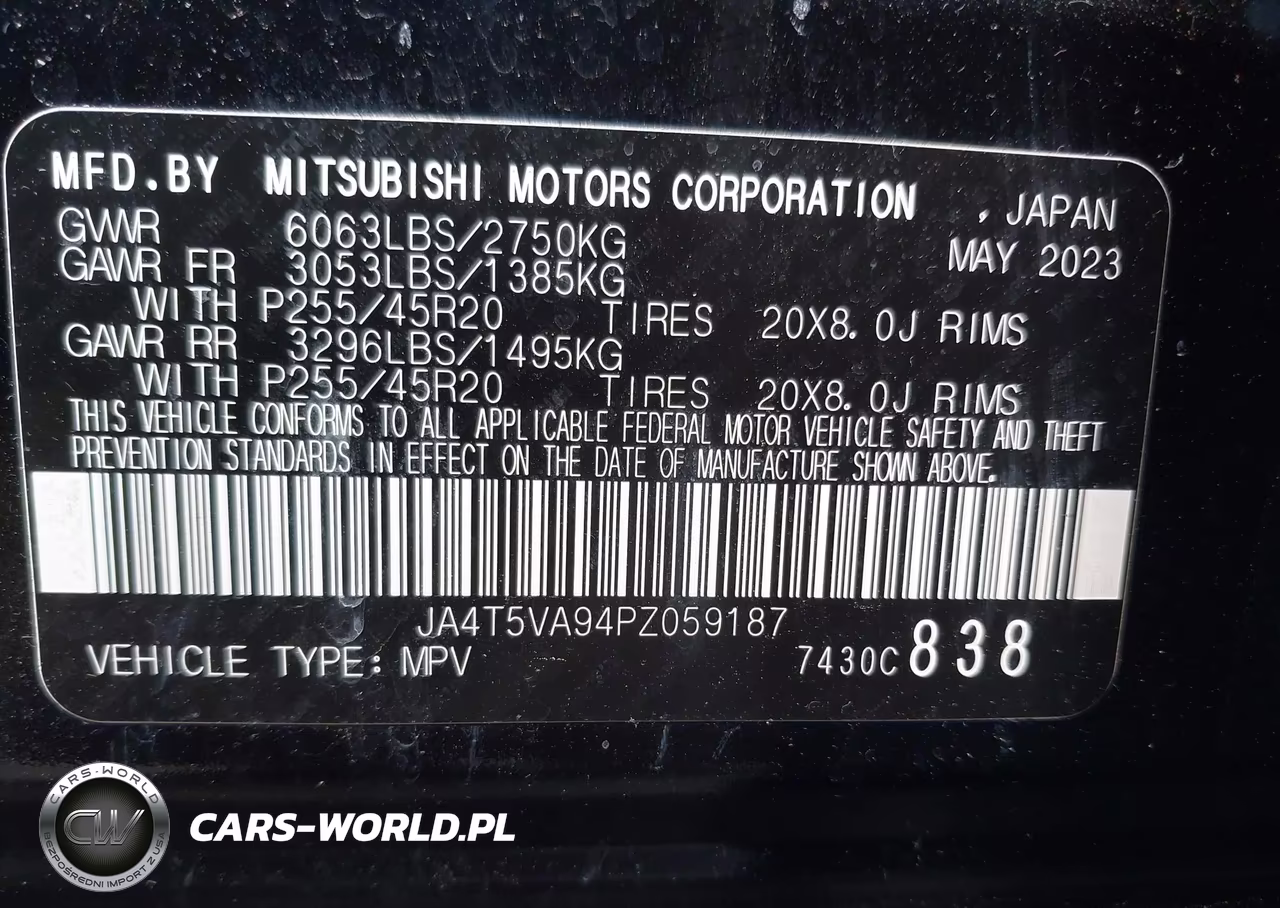 2023 Mitsubishi Outlander Phev Sel S-Awc VIN:JA4T5VA94PZ059187 - 9