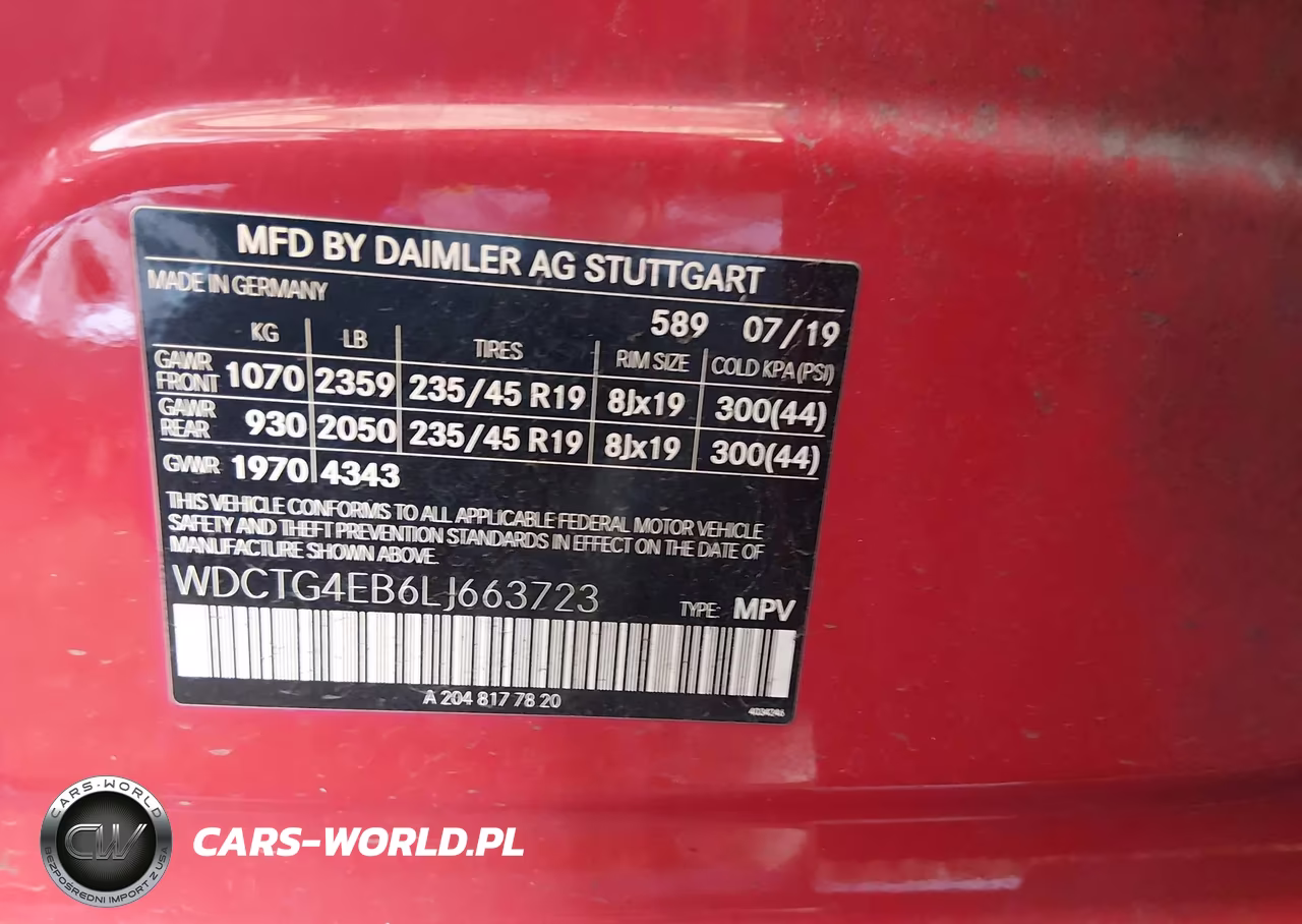 2020 Mercedes-Benz Gla 250 VIN:WDCTG4EB6LJ663723 - 9
