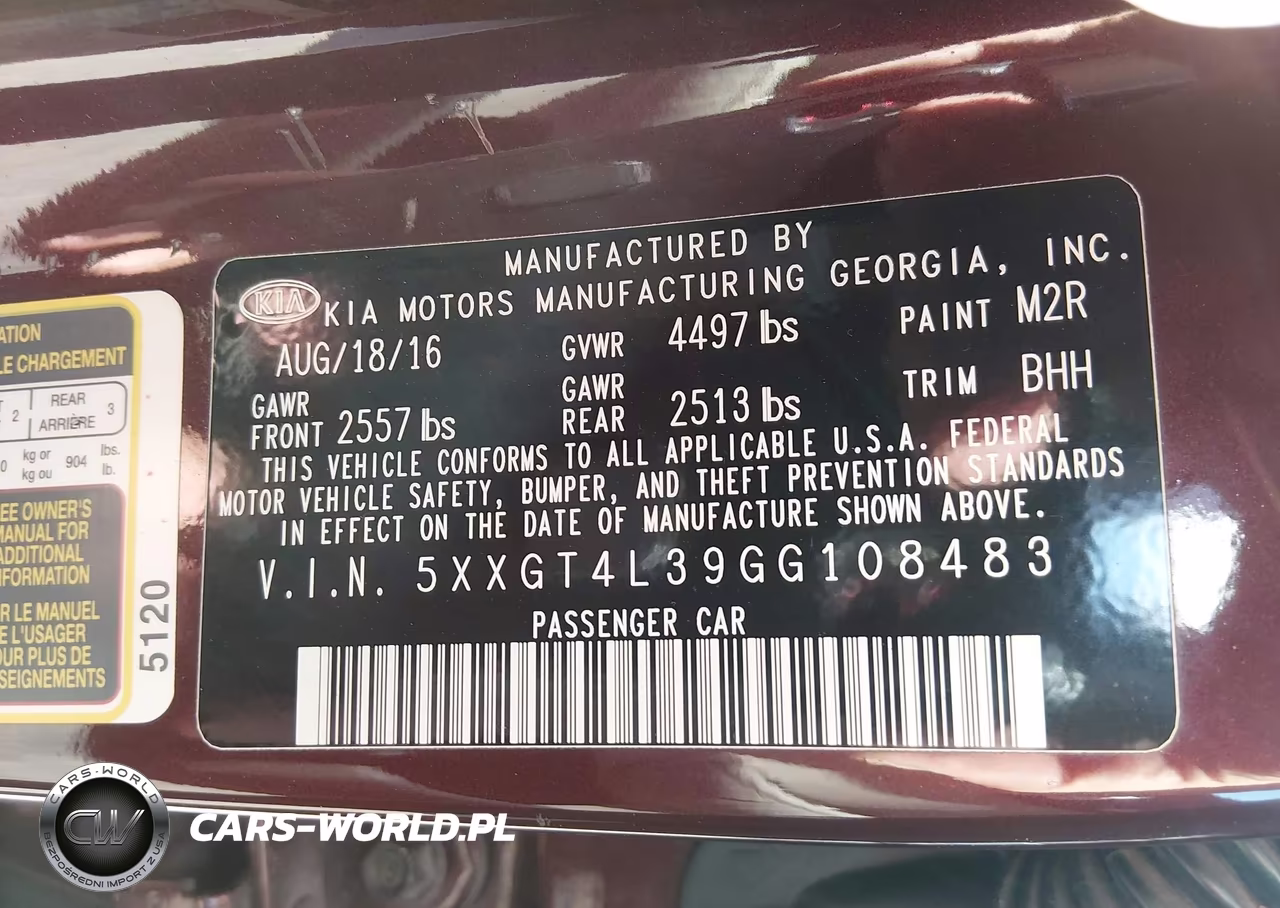 2016 Kia Optima Lx VIN:5XXGT4L39GG108483 - 9