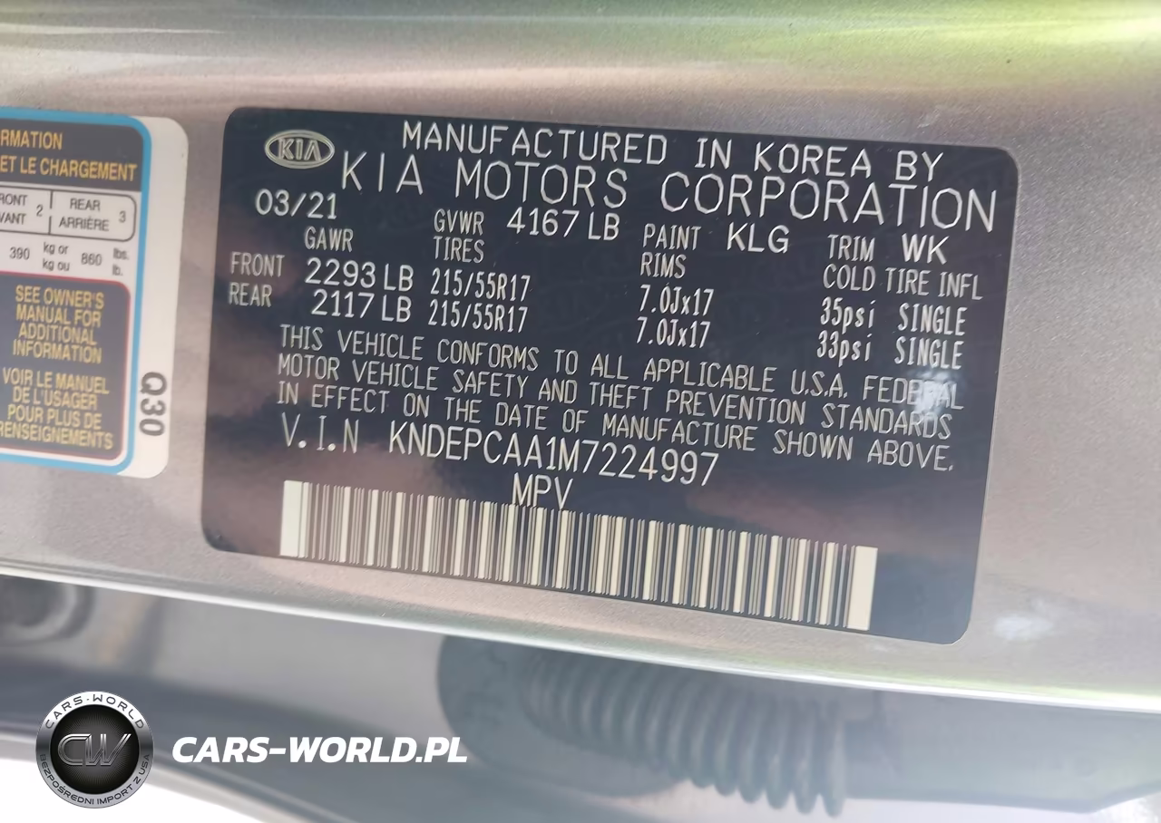2021 Kia Seltos Lx VIN:KNDEPCAA1M7224997 - 9
