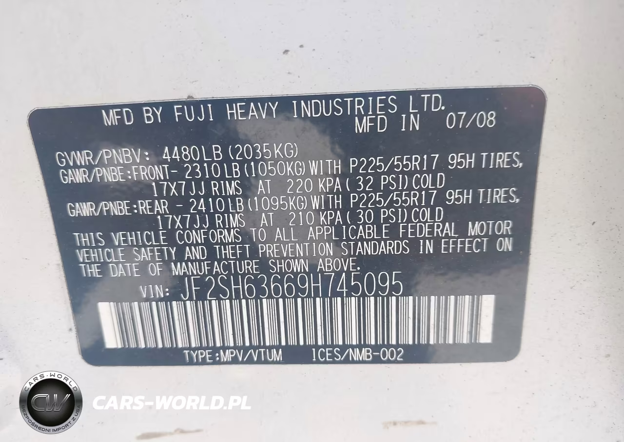 2009 Subaru Forester 2.5X VIN:JF2SH63669H745095 - 9