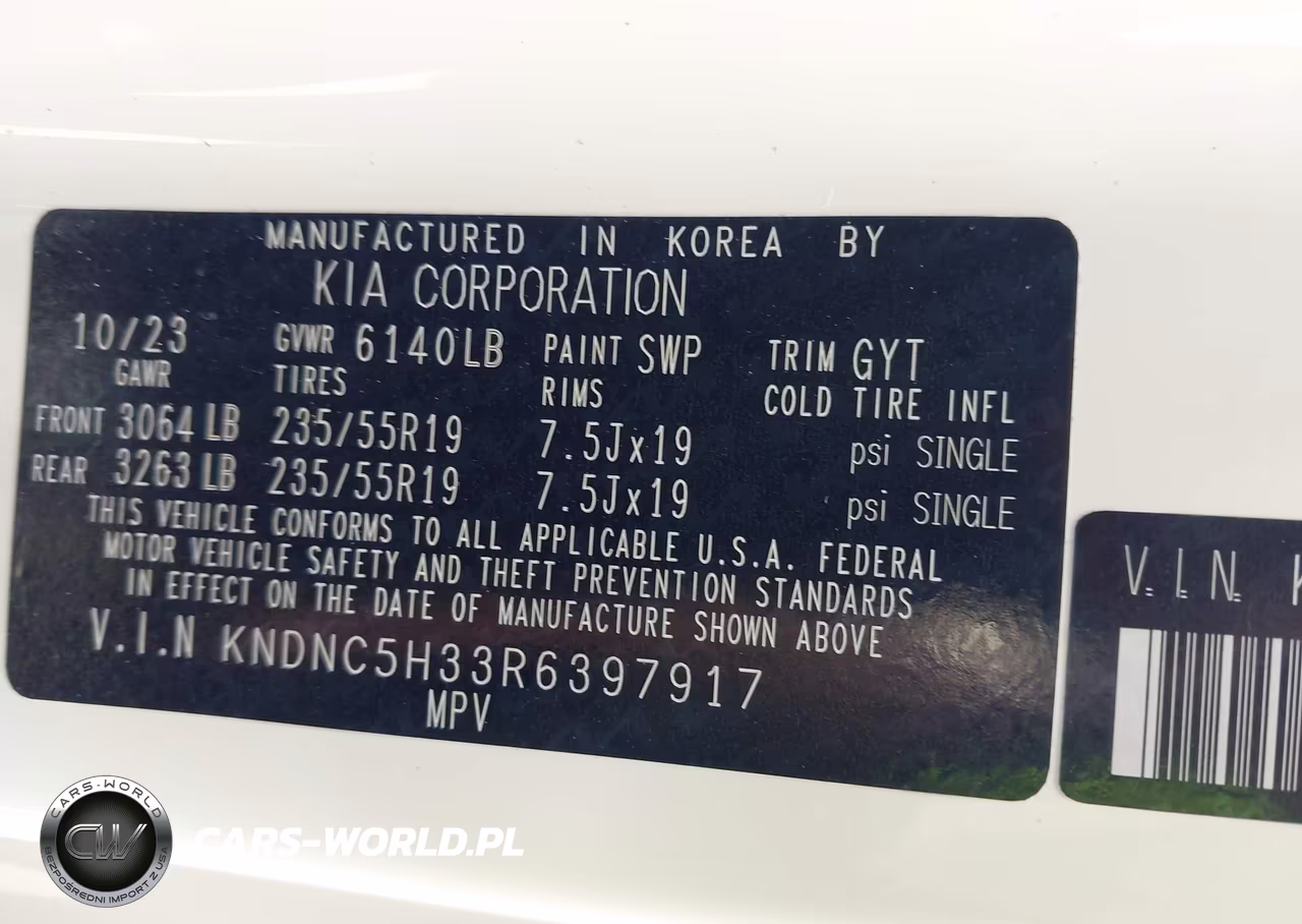 2024 Kia Carnival Mpv Ex VIN:KNDNC5H33R6397917 - 9
