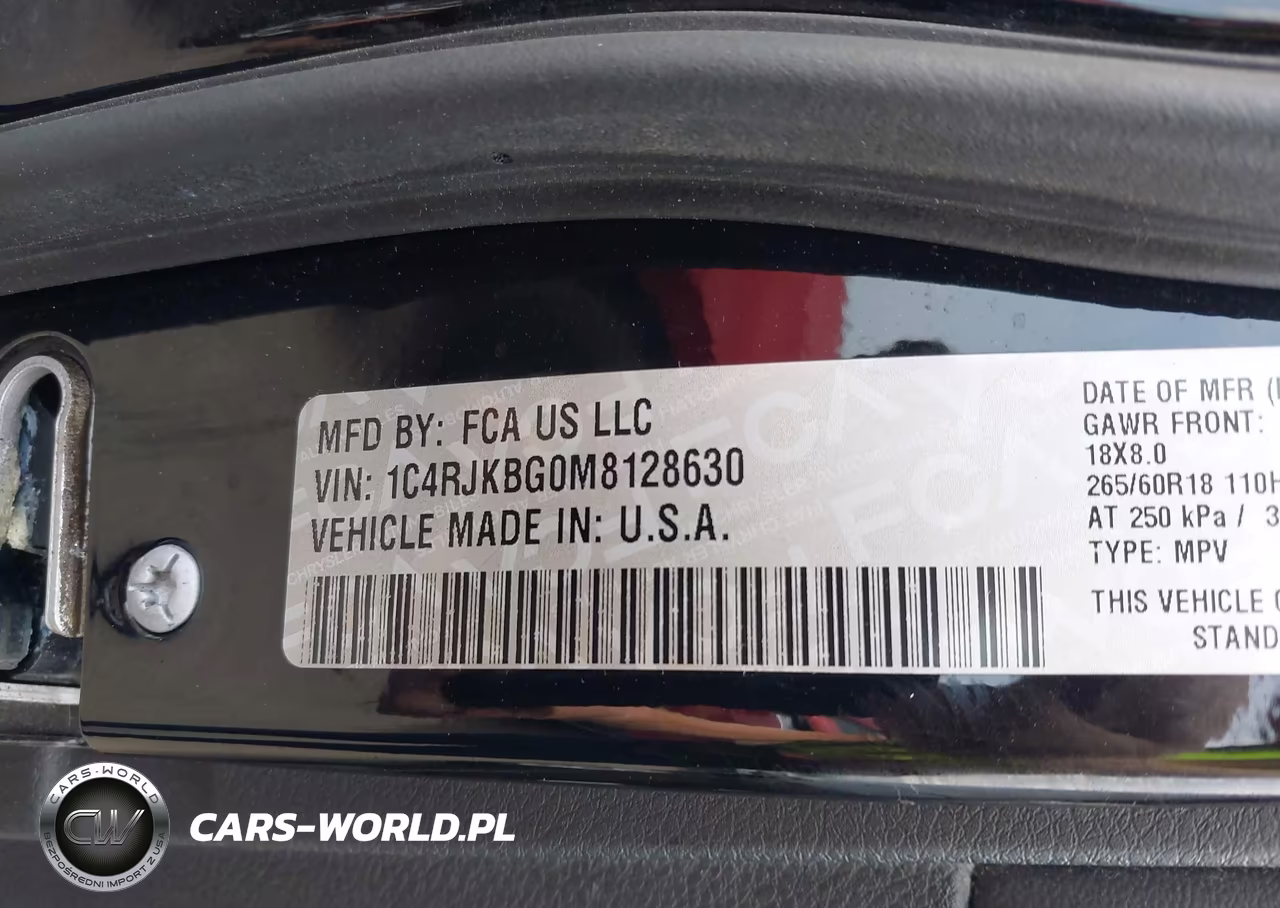 2021 Jeep Grand Cherokee L Limited 4X4 VIN:1C4RJKBG0M8128630 - 9