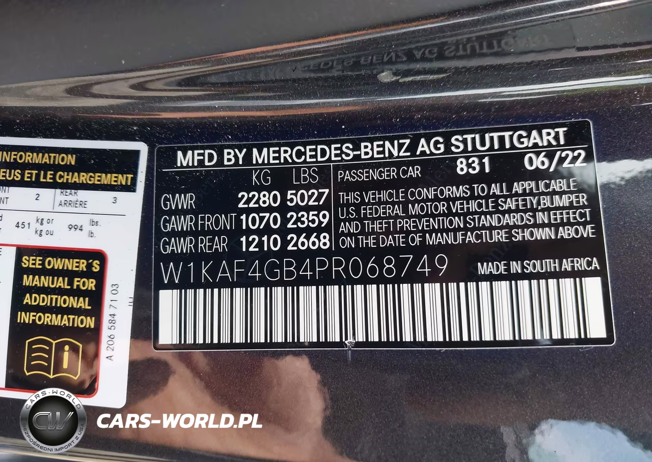 2023 Mercedes-Benz C 300 Sedan VIN:W1KAF4GB4PR068749 - 9