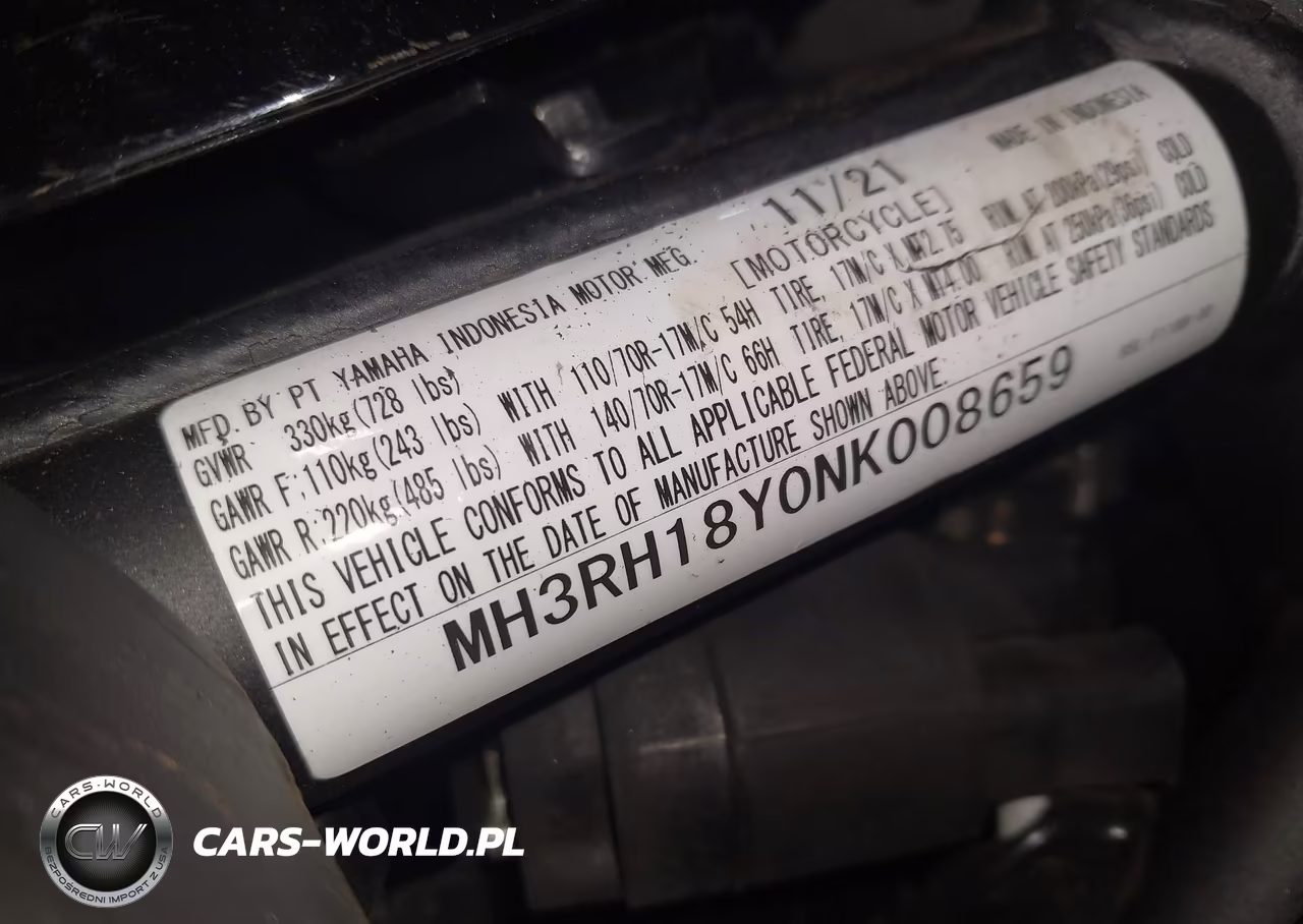 2022 Yamaha Yzfr3 A VIN:MH3RH18Y0NK008659 - 10