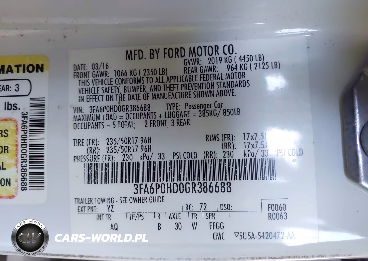 2016 Ford Fusion Se VIN:3FA6P0HD0GR386688 - 9