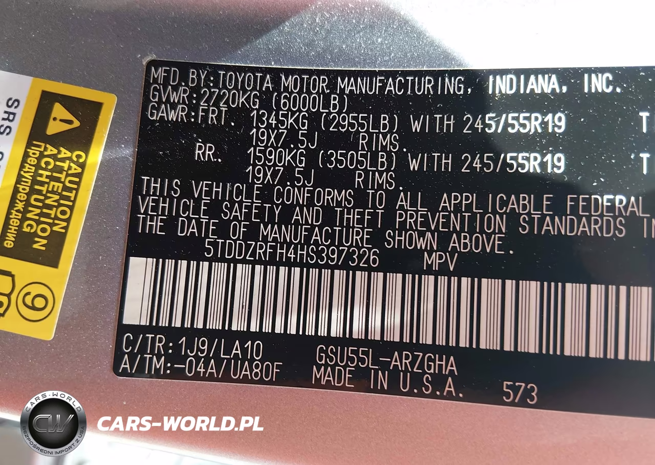 2017 Toyota Highlander Limited VIN:5TDDZRFH4HS397326 - 9