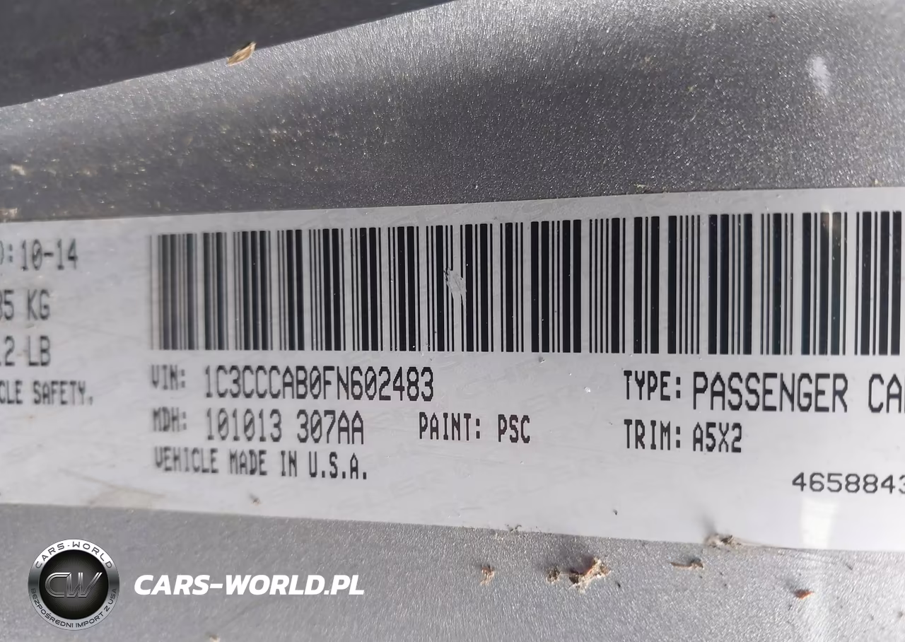2015 Chrysler 200 Limited VIN:1C3CCCAB0FN602483 - 9