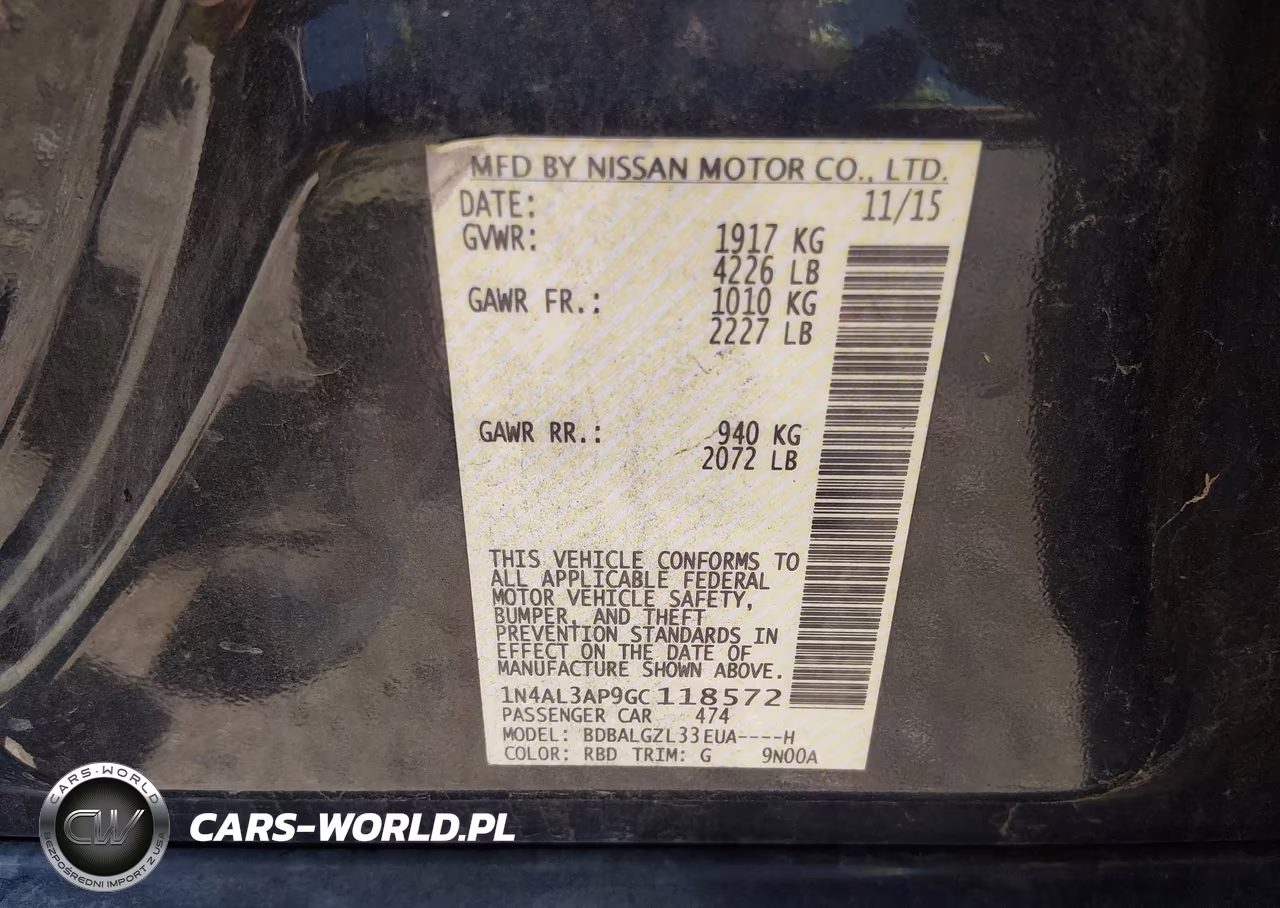 2016 Nissan Altima 2.5 S VIN:1N4AL3AP9GC118572 - 9