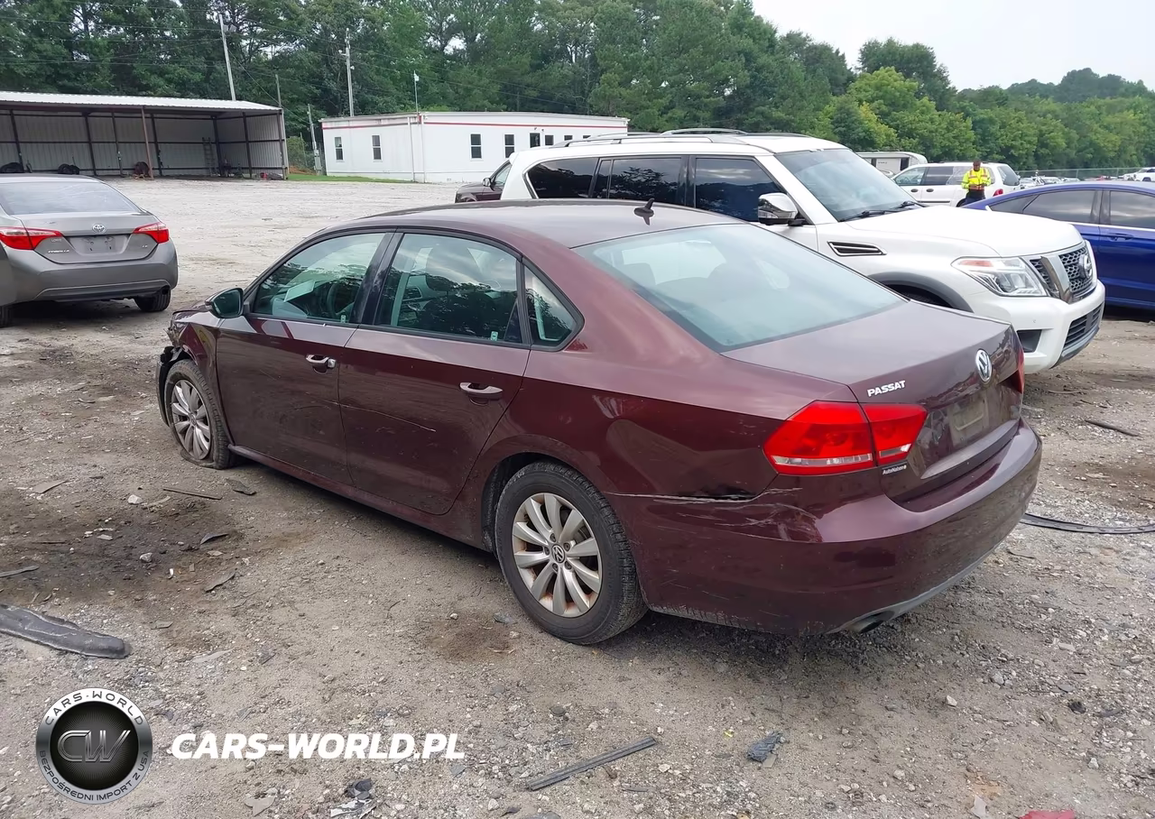 2012 Volkswagen Passat 2.5L S VIN:1VWAH7A33CC048042 - 3