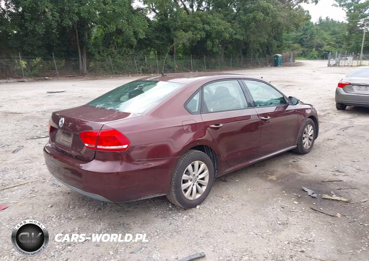 2012 Volkswagen Passat 2.5L S VIN:1VWAH7A33CC048042 - 4