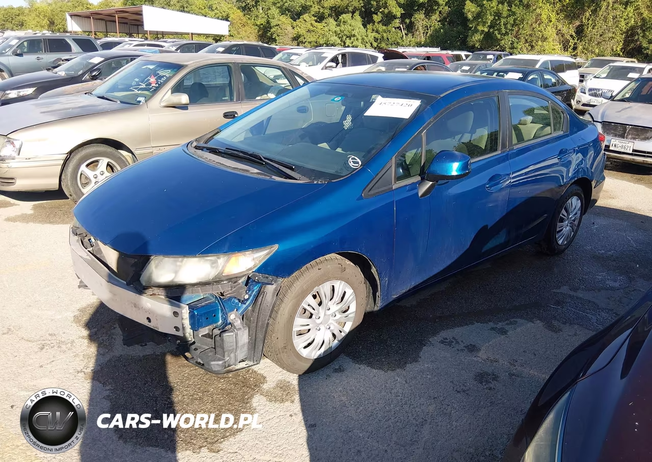 2013 Honda Civic Lx VIN:2HGFB2F54DH555782 - 2