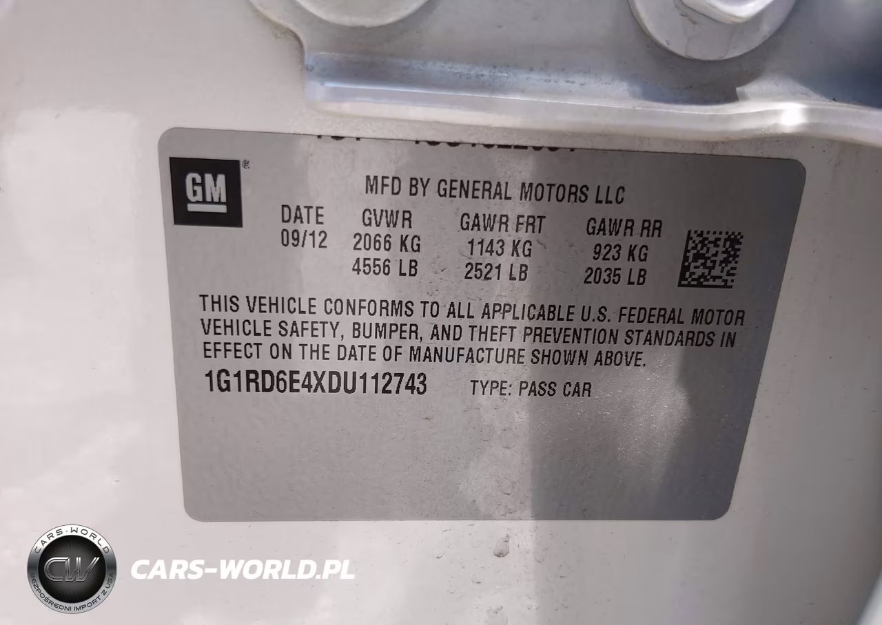 2013 Chevrolet Volt VIN:1G1RD6E4XDU112743 - 9