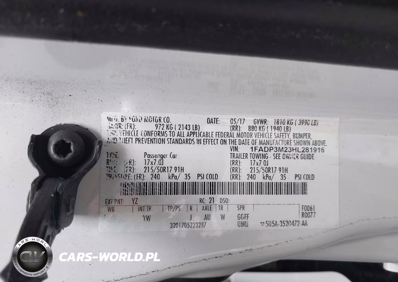 2017 Ford Focus Sel VIN:1FADP3M23HL281916 - 9