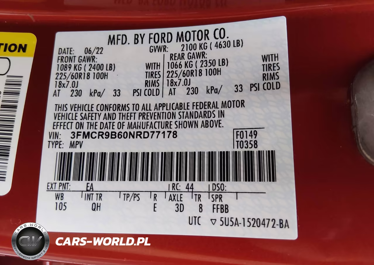 2022 Ford Bronco Sport Big Bend VIN:3FMCR9B60NRD77178 - 9