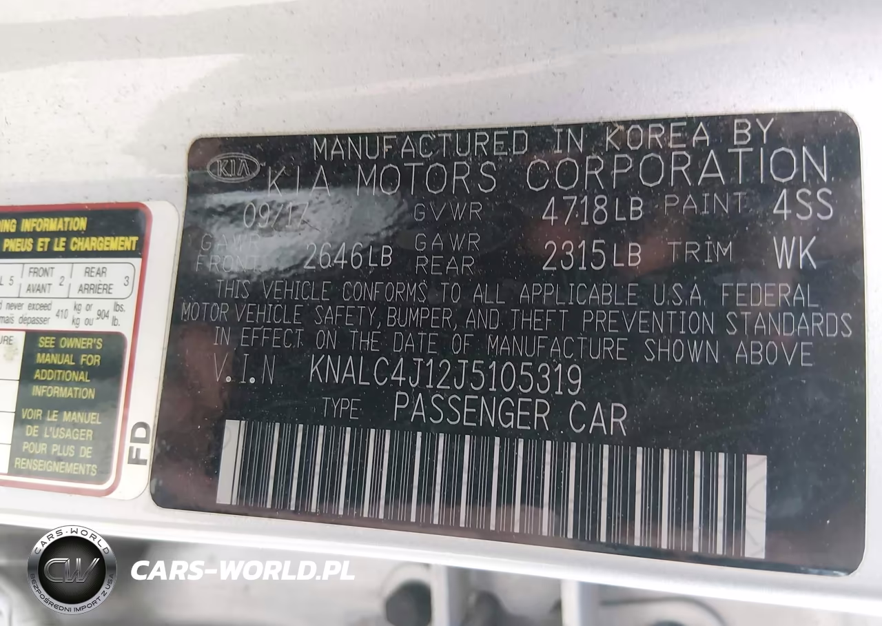 2018 Kia Cadenza Premium VIN:KNALC4J12J5105319 - 9
