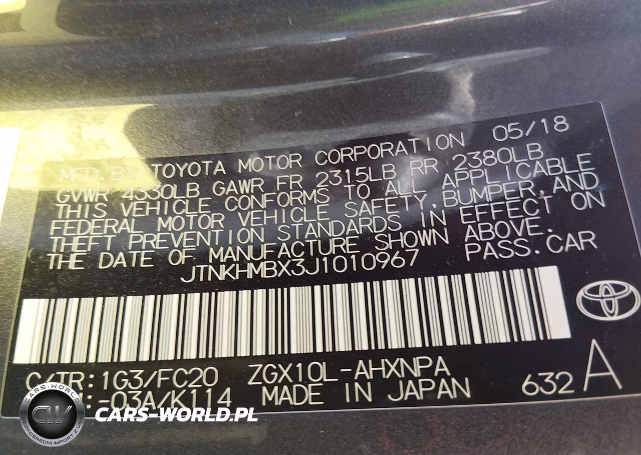 2018 Toyota C-Hr Xle VIN:JTNKHMBX3J1010967 - 9