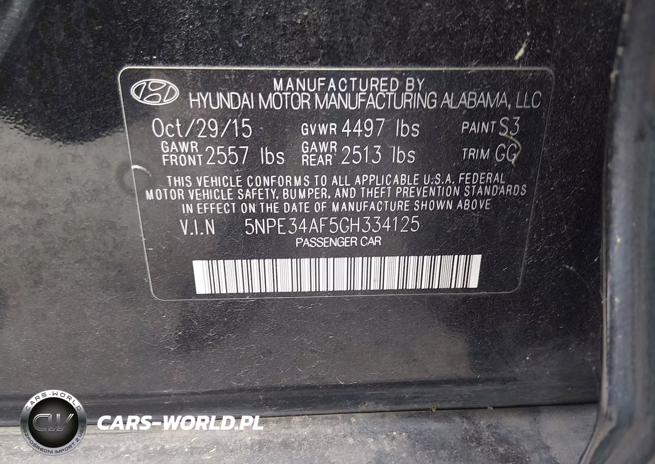 2016 Hyundai Sonata Limited VIN:5NPE34AF5GH334125 - 9