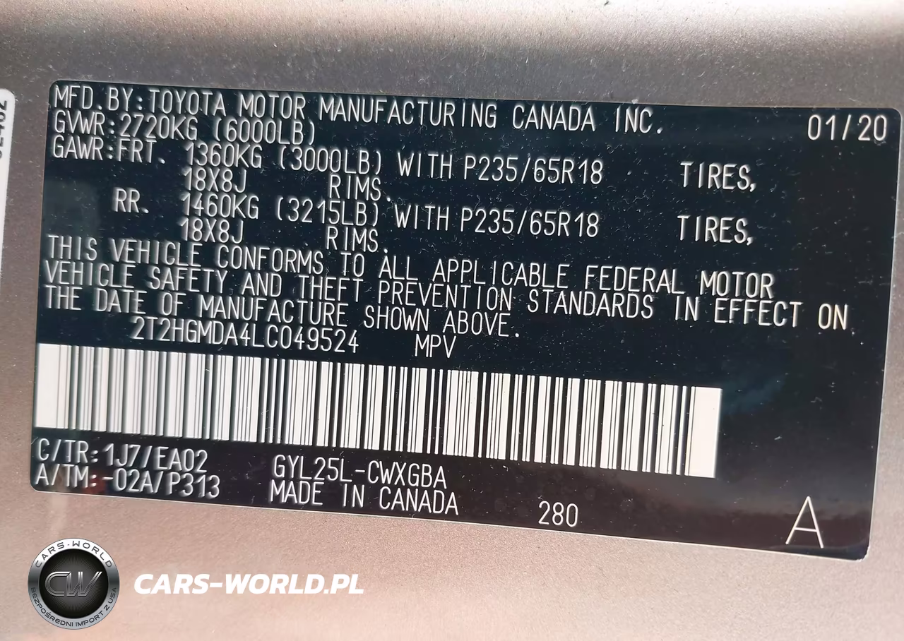 2020 Lexus Rx 450H VIN:2T2HGMDA4LC049524 - 9