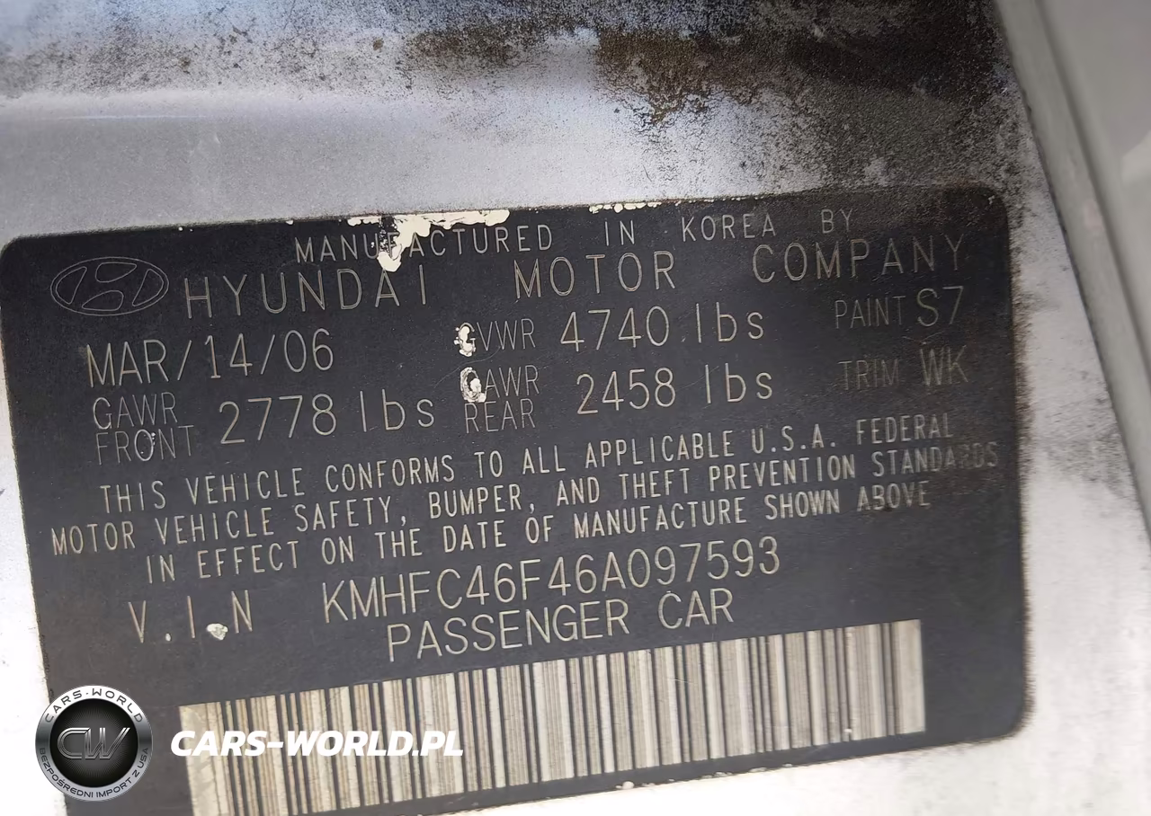 2006 Hyundai Azera Limited-Se VIN:KMHFC46F46A097593 - 9