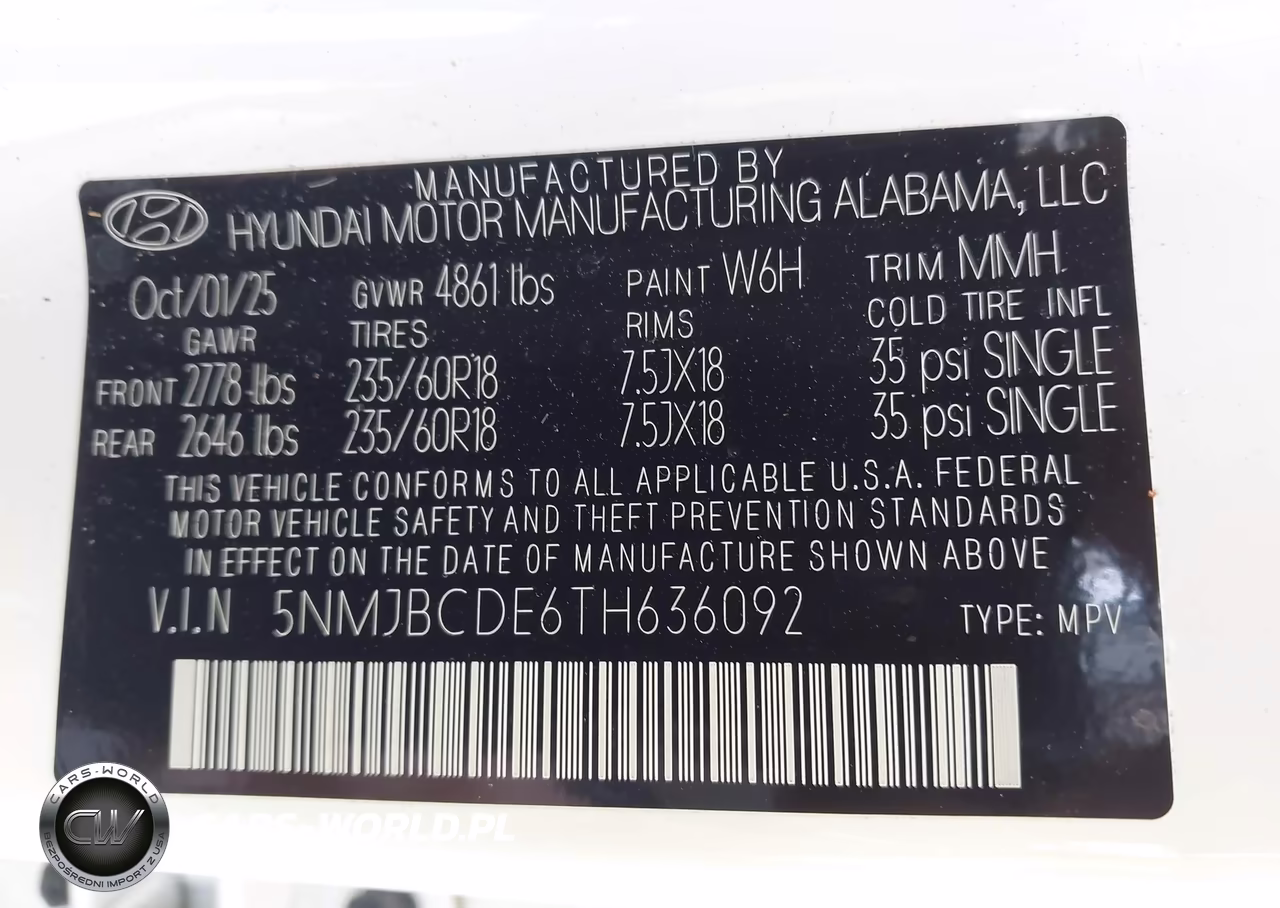 2026 Hyundai Tucson Sel VIN:5NMJBCDE6TH636092 - 9
