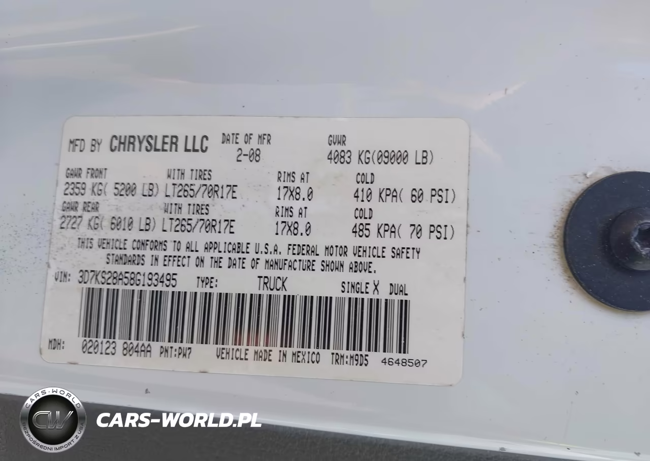 2008 Dodge Ram 2500 Slt VIN:3D7KS28A58G193495 - 9