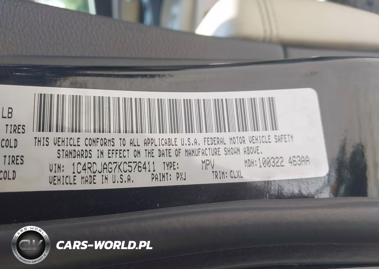 2019 Dodge Durango Sxt Awd VIN:1C4RDJAG7KC576411 - 9