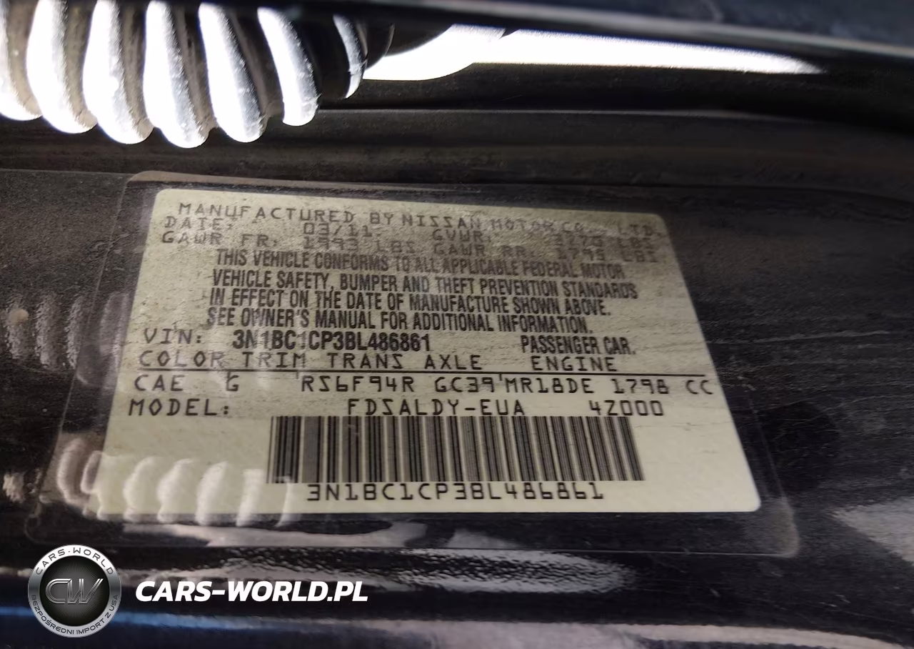 2011 Nissan Versa 1.8S VIN:3N1BC1CP3BL486861 - 9