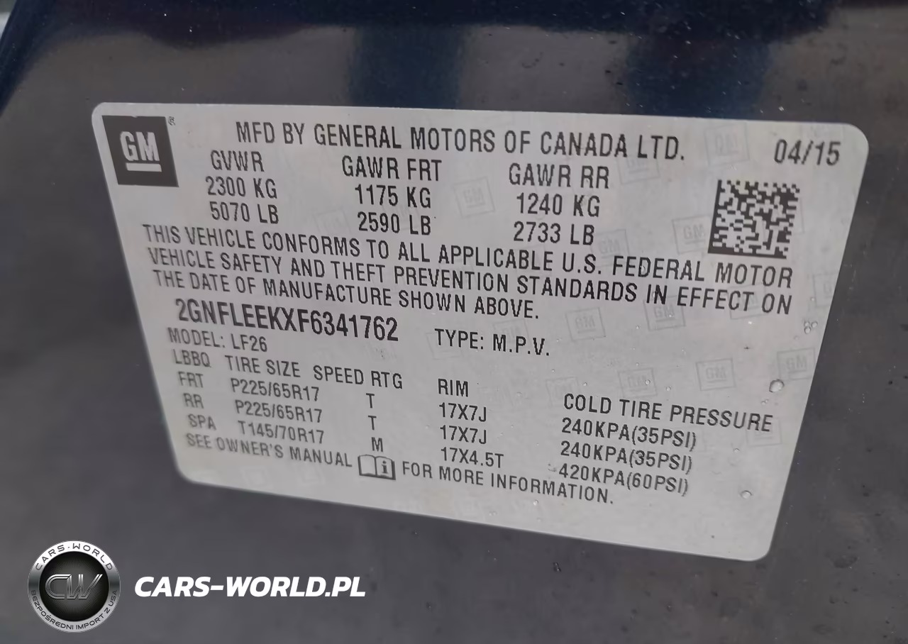 2015 Chevrolet Equinox Ls VIN:2GNFLEEKXF6341762 - 9