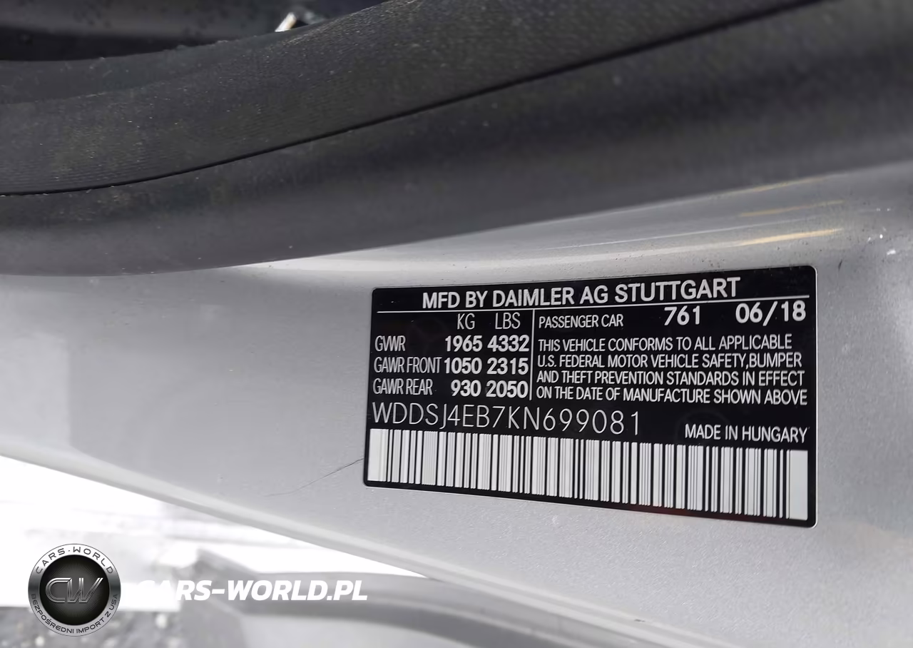 2019 Mercedes-Benz Cla 250 VIN:WDDSJ4EB7KN699081 - 9