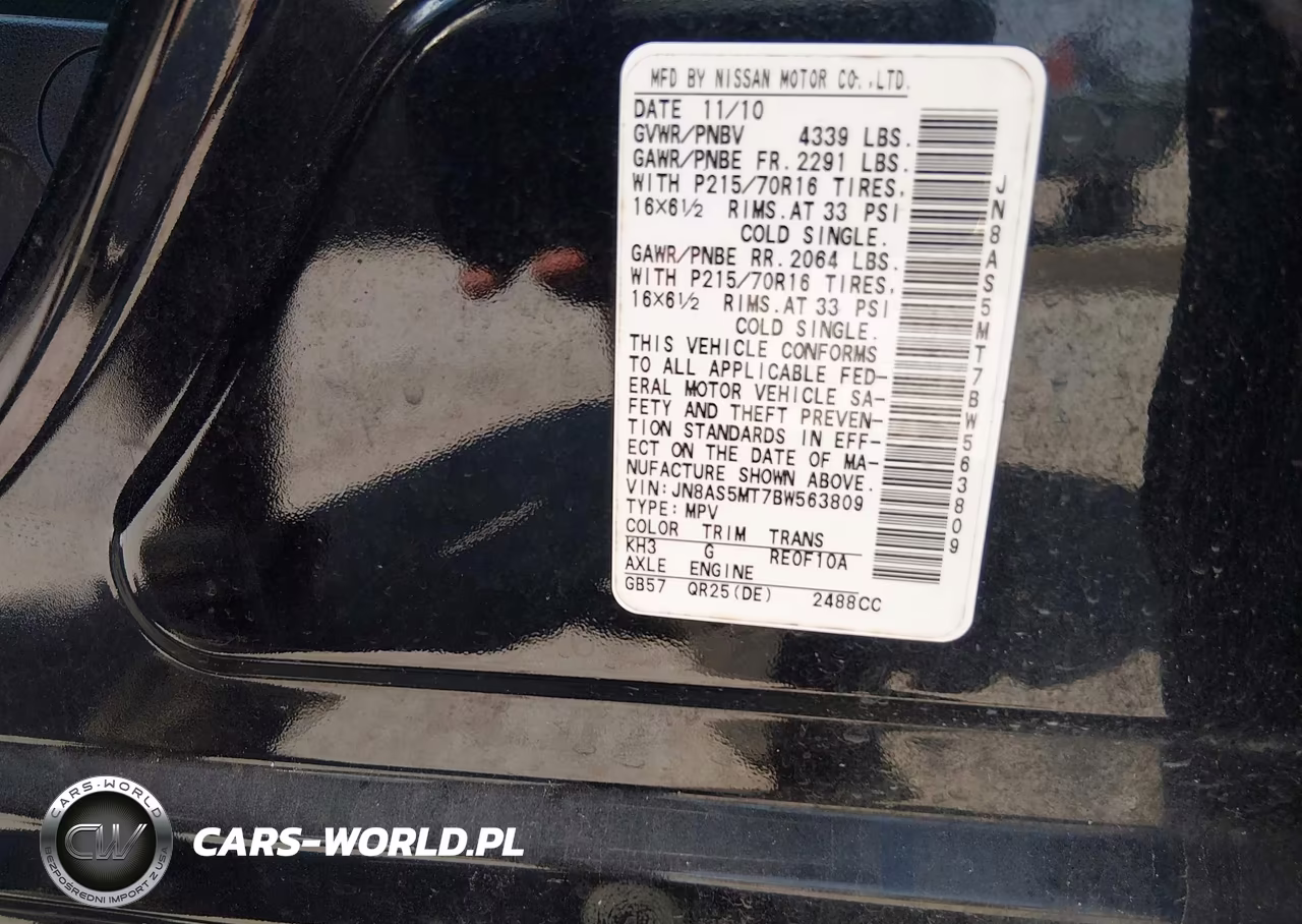 2011 Nissan Rogue S VIN:JN8AS5MT7BW563809 - 9