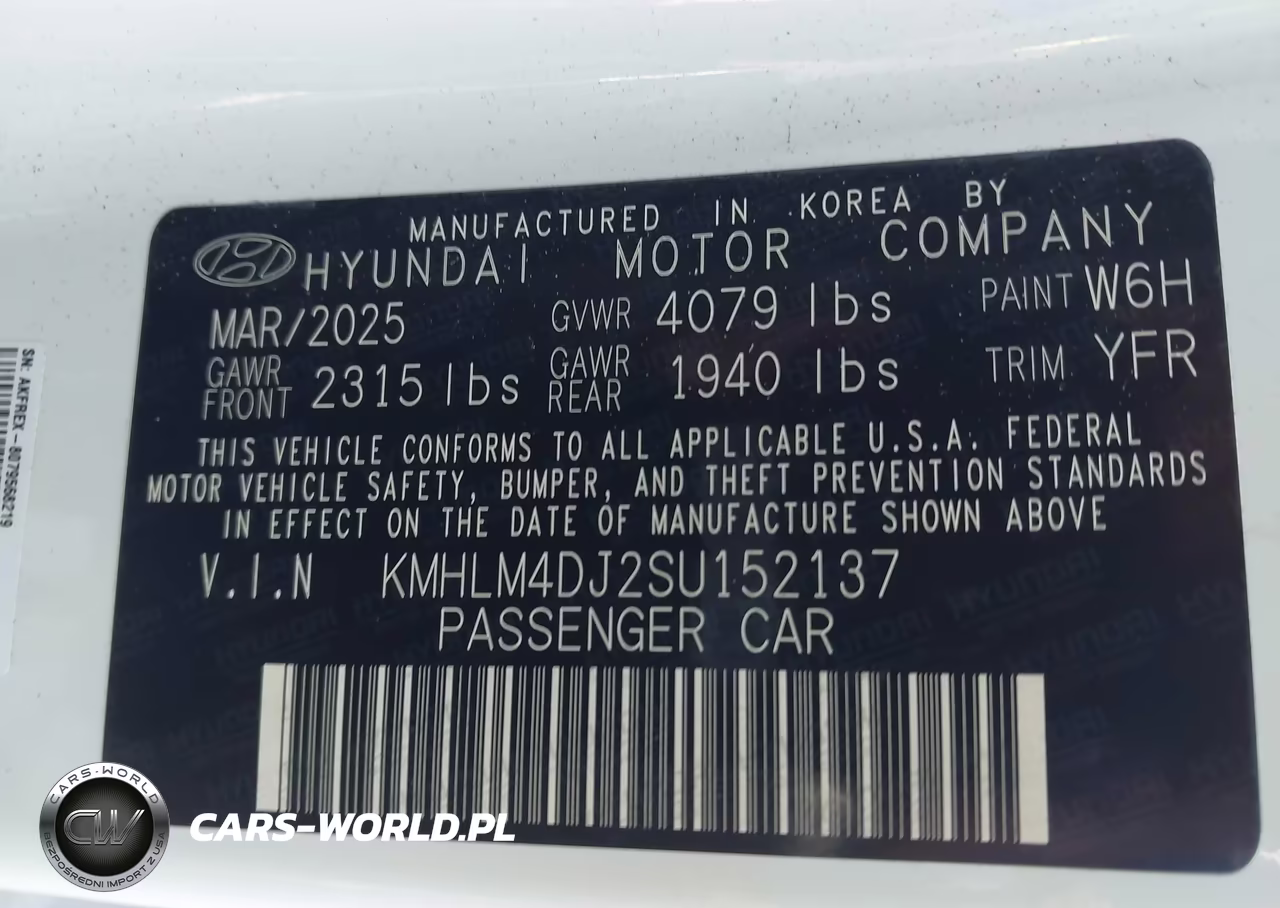 2025 Hyundai Elantra Hybrid Sel Sport VIN:KMHLM4DJ2SU152137 - 9