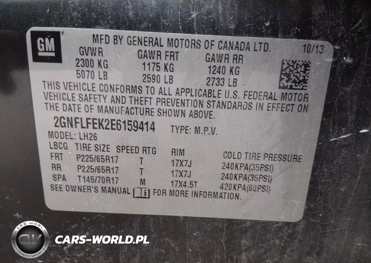 2014 Chevrolet Equinox Lt VIN:2GNFLFEK2E6159414 - 9