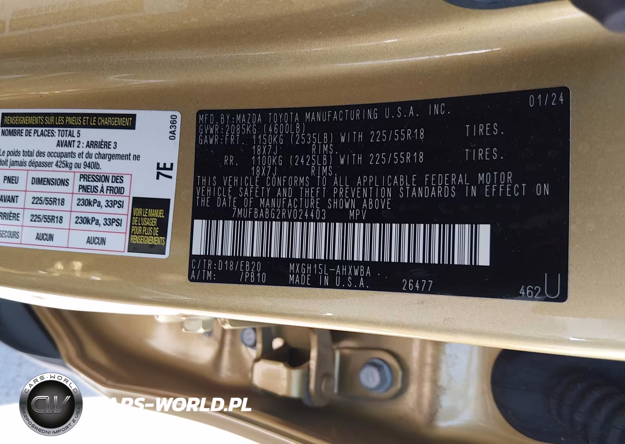 2024 Toyota Corolla Cross Hybrid Xse VIN:7MUFBABG2RV024403 - 9
