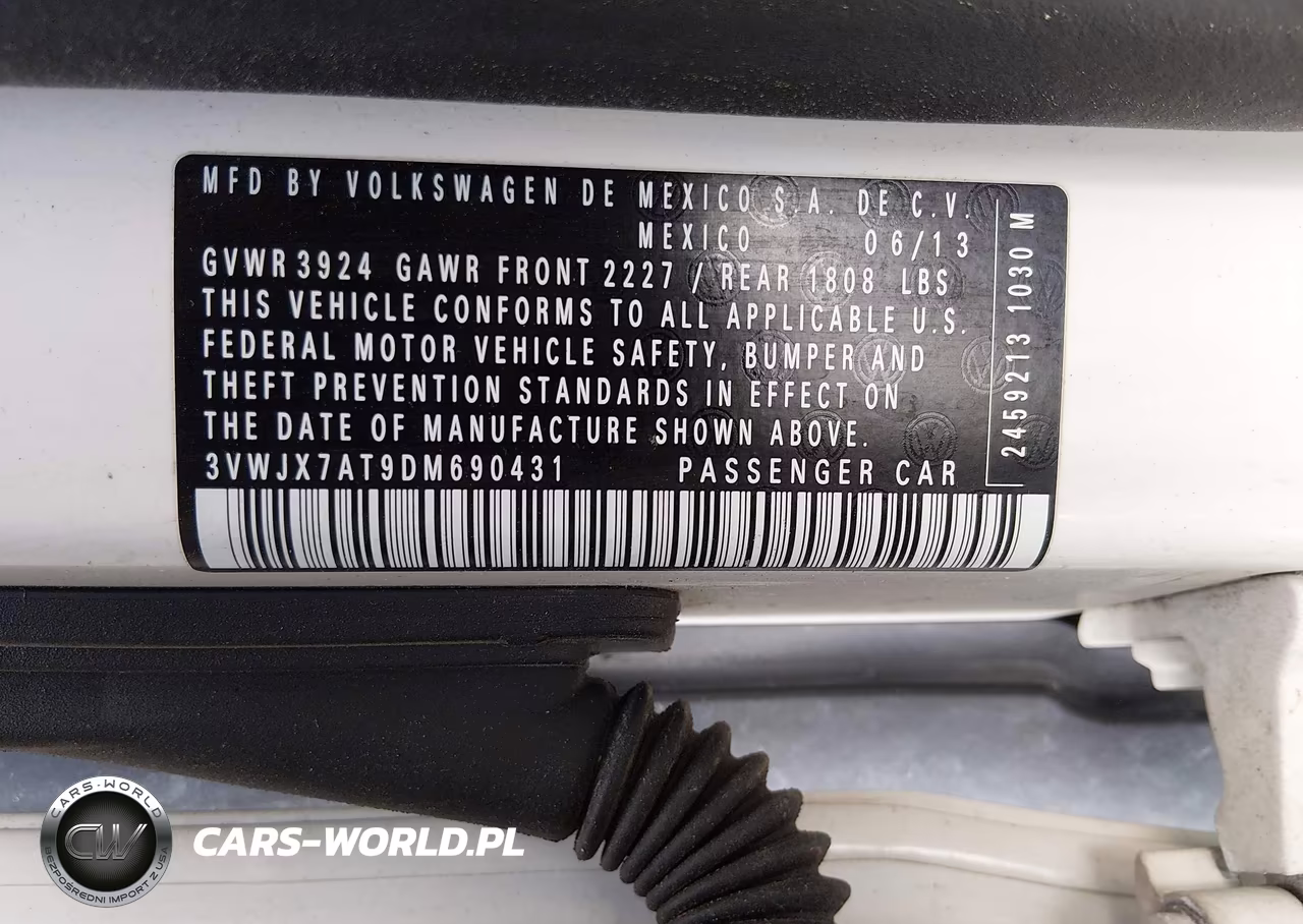 2013 Volkswagen Beetle 2.5L VIN:3VWJX7AT9DM690431 - 9