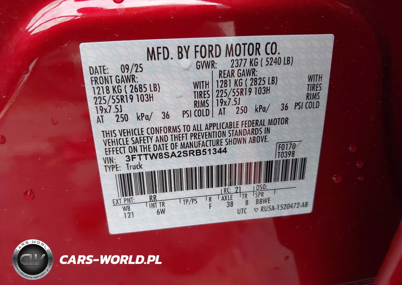 2025 Ford Maverick Lariat VIN:3FTTW8SA2SRB51344 - 9