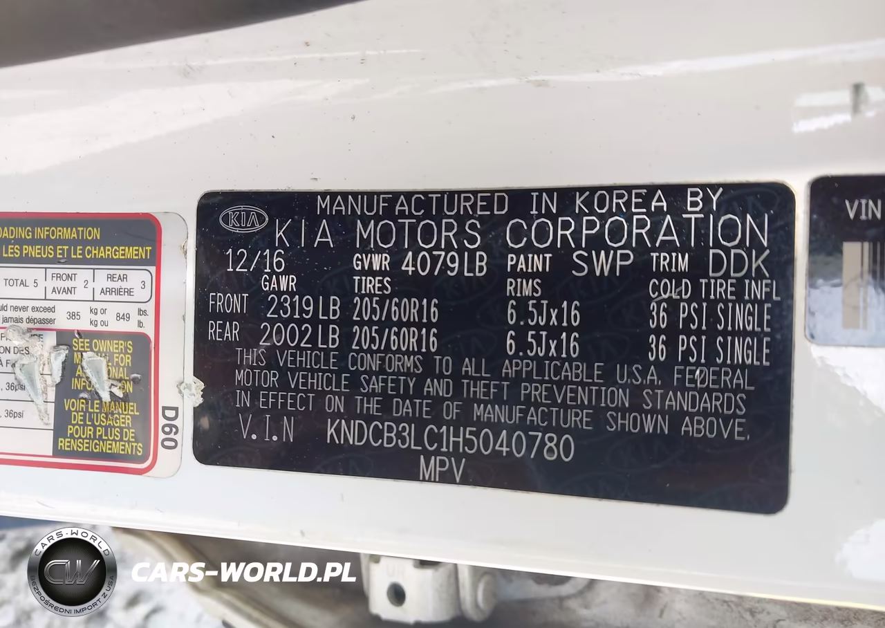 2017 Kia Niro Fe VIN:KNDCB3LC1H5040780 - 9