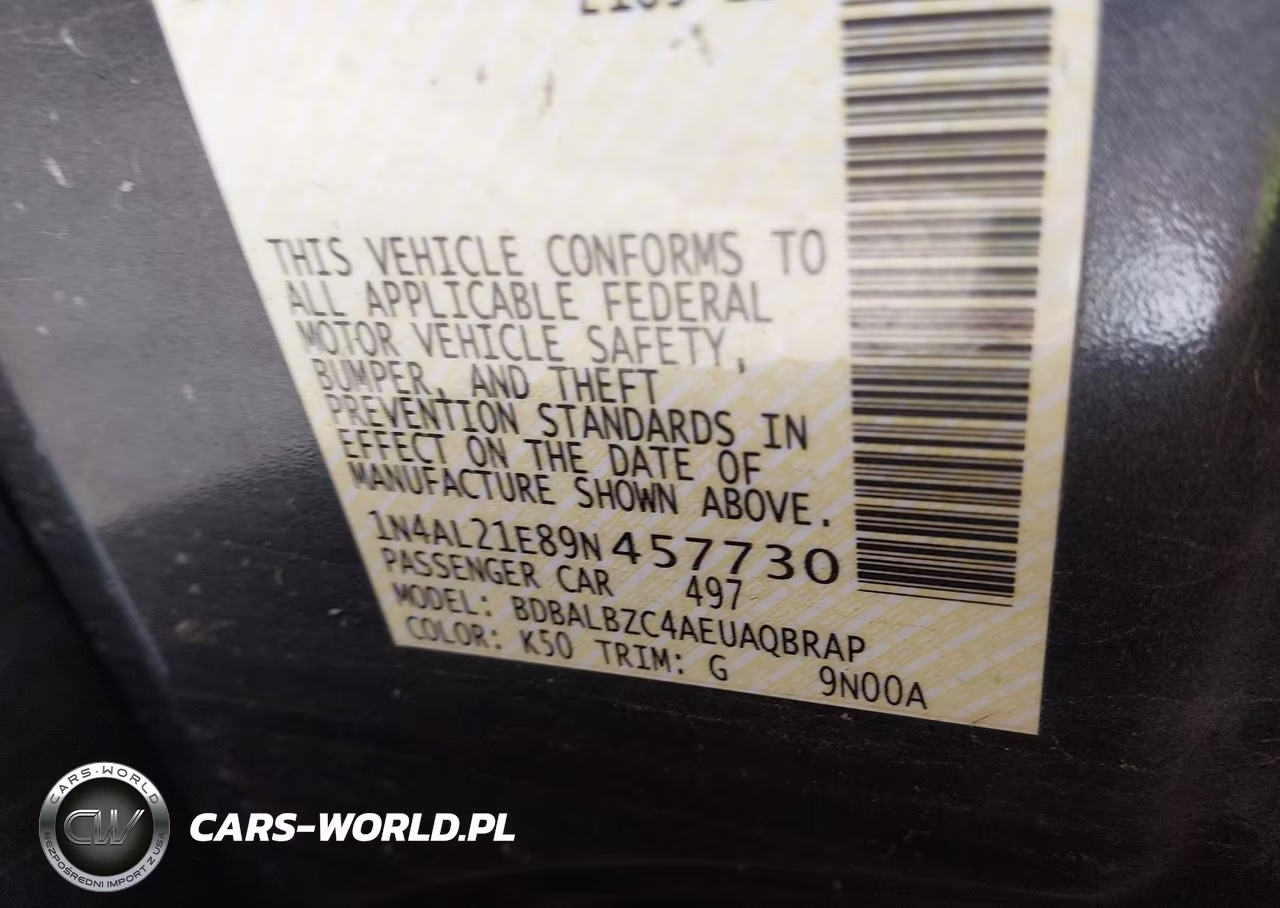 2009 Nissan Altima 2.5 S VIN:1N4AL21E89N457730 - 9