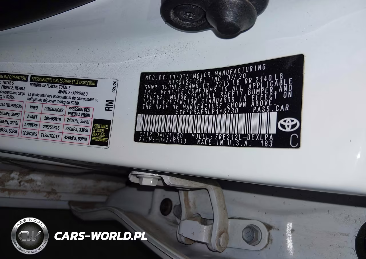 2020 Toyota Corolla Le VIN:5YFEPRAE5LP146730 - 9