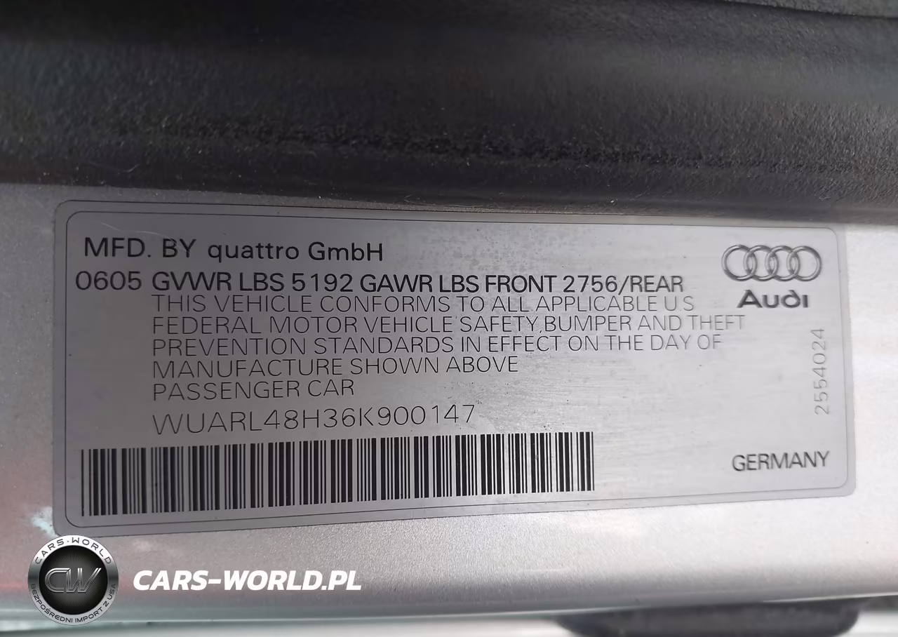 2006 Audi S4 VIN:WUARL48H36K900147 - 9