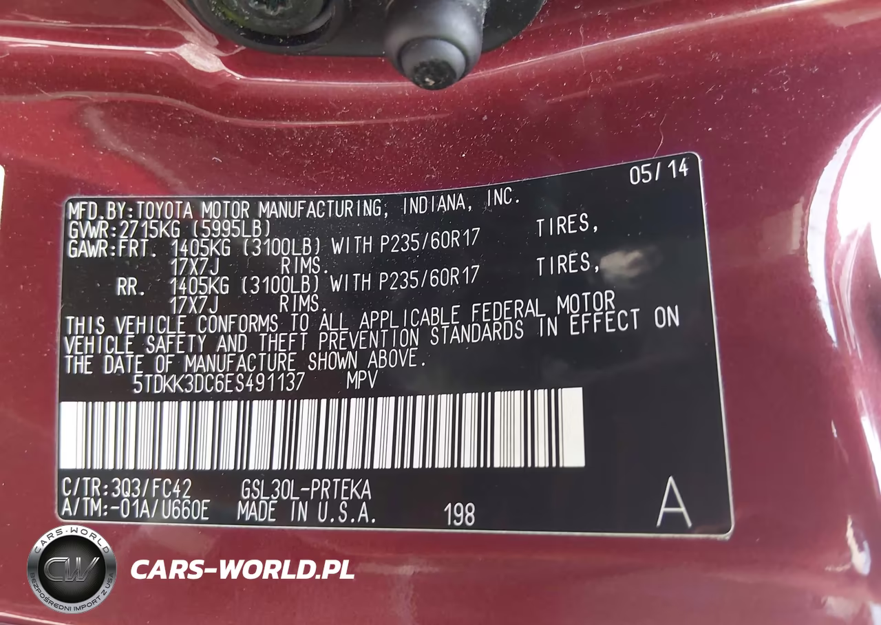 2014 Toyota Sienna Le V6 8 Passenger VIN:5TDKK3DC6ES491137 - 9