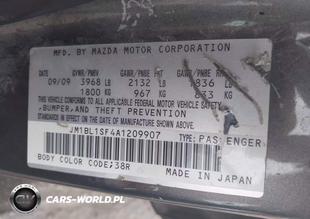 2010 Mazda Mazda3 I Touring VIN:JM1BL1SF4A1209907 - 9