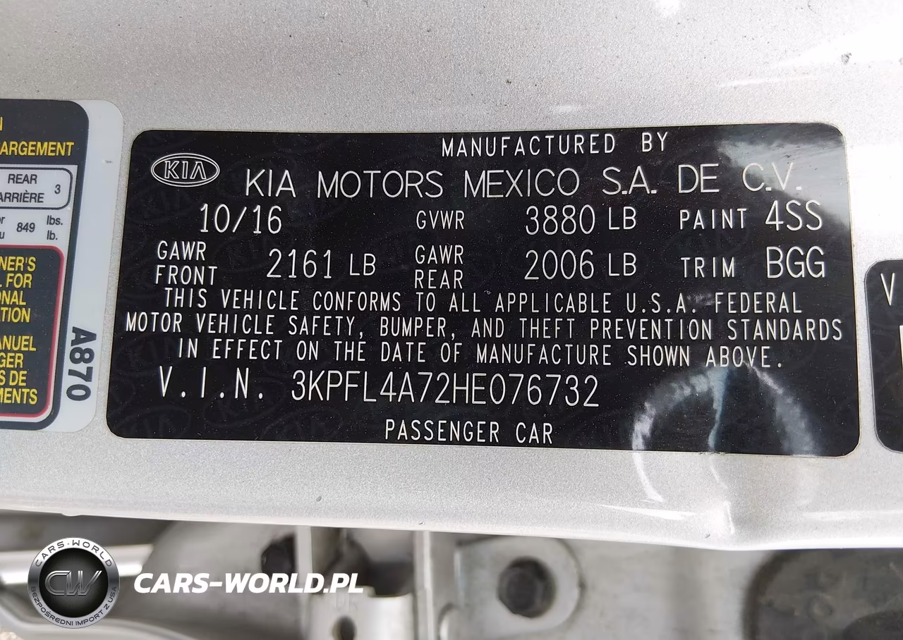 2017 Kia Forte Lx VIN:3KPFL4A72HE076732 - 9