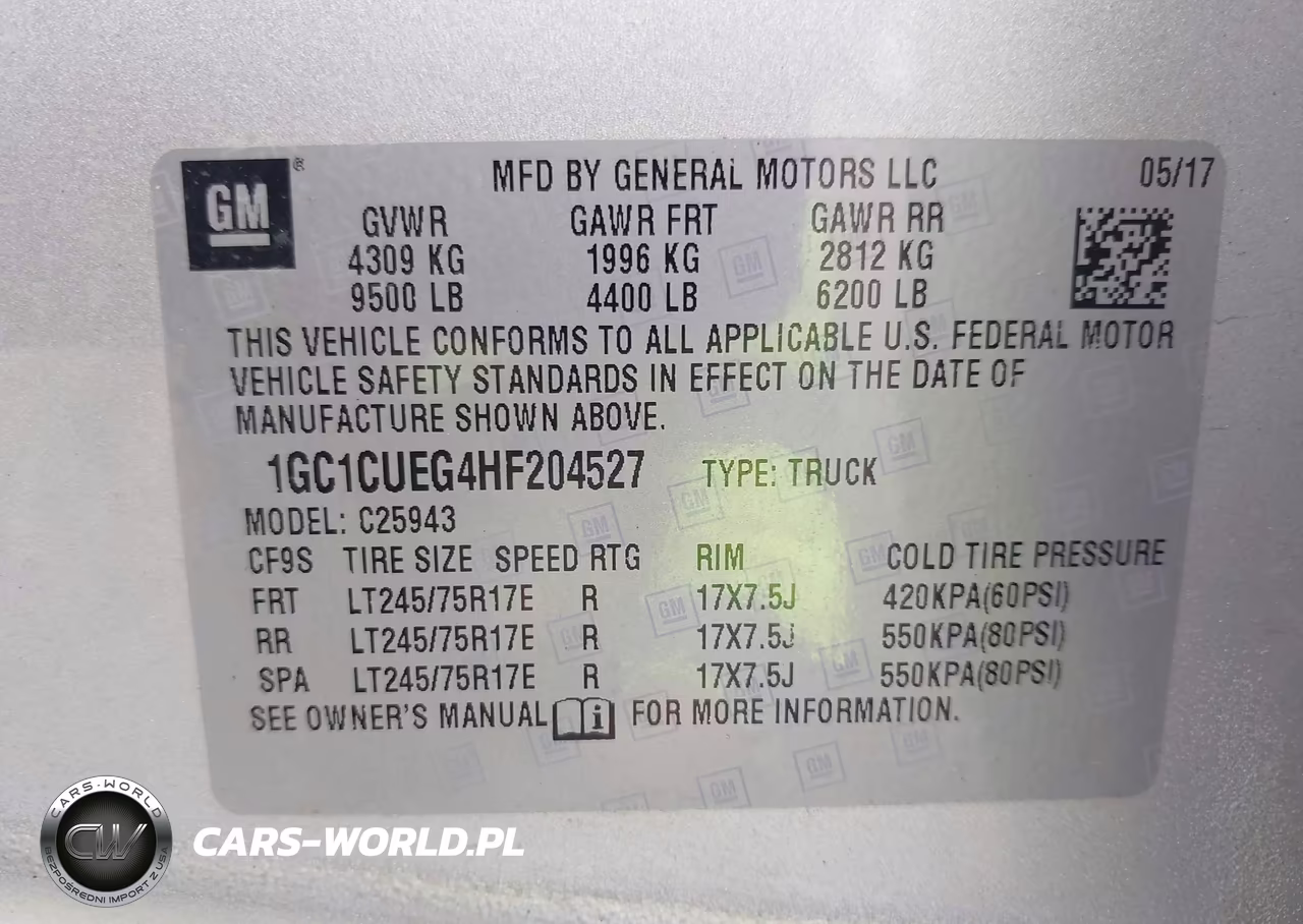 2017 Chevrolet Silverado 2500Hd Work Truck VIN:1GC1CUEG4HF204527 - 9