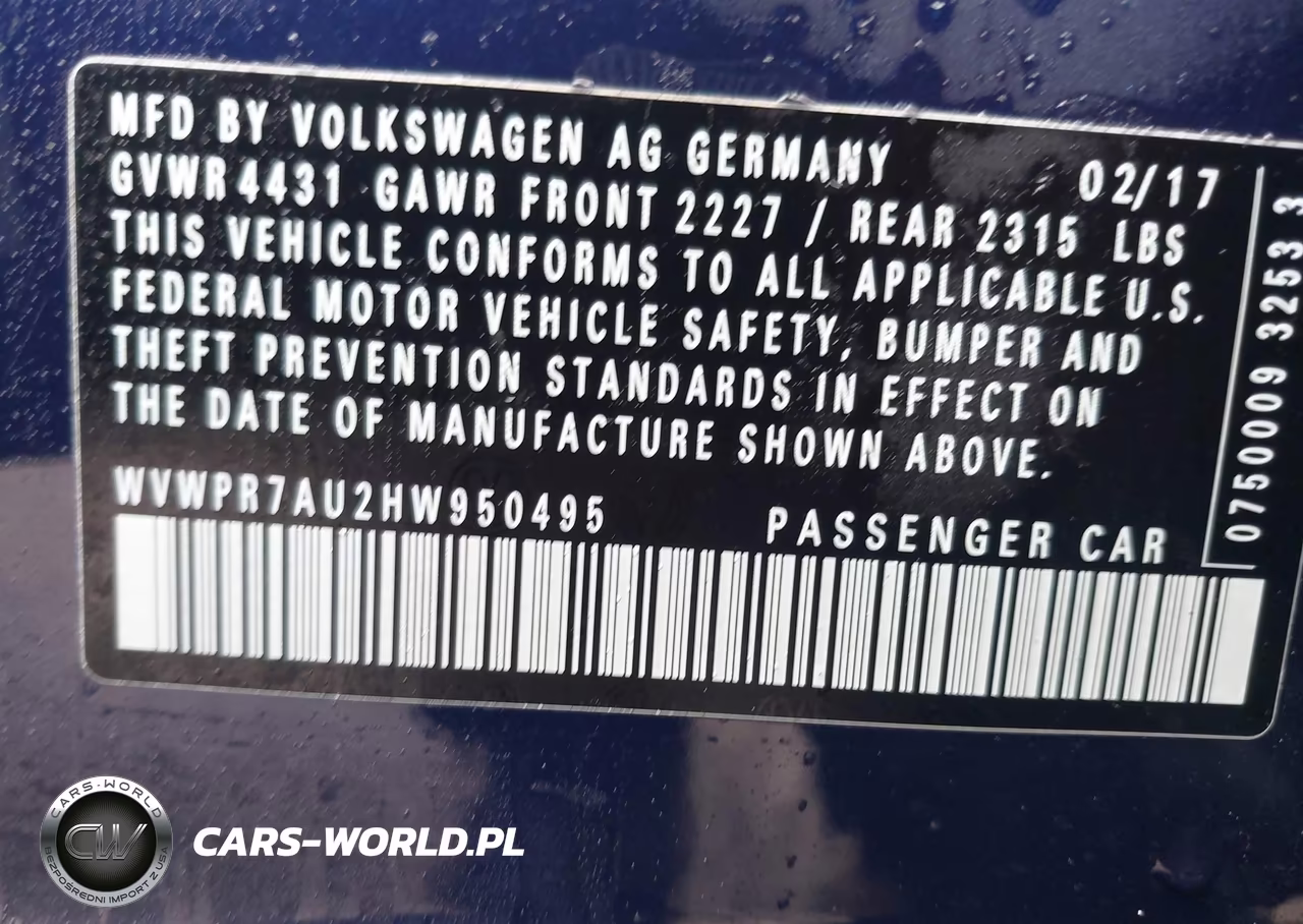 2017 Volkswagen E-Golf Sel Premium VIN:WVWPR7AU2HW950495 - 9