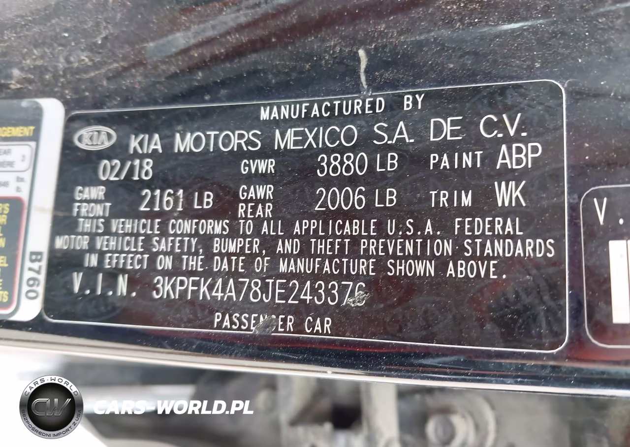 2018 Kia Forte Lx VIN:3KPFK4A78JE243376 - 9