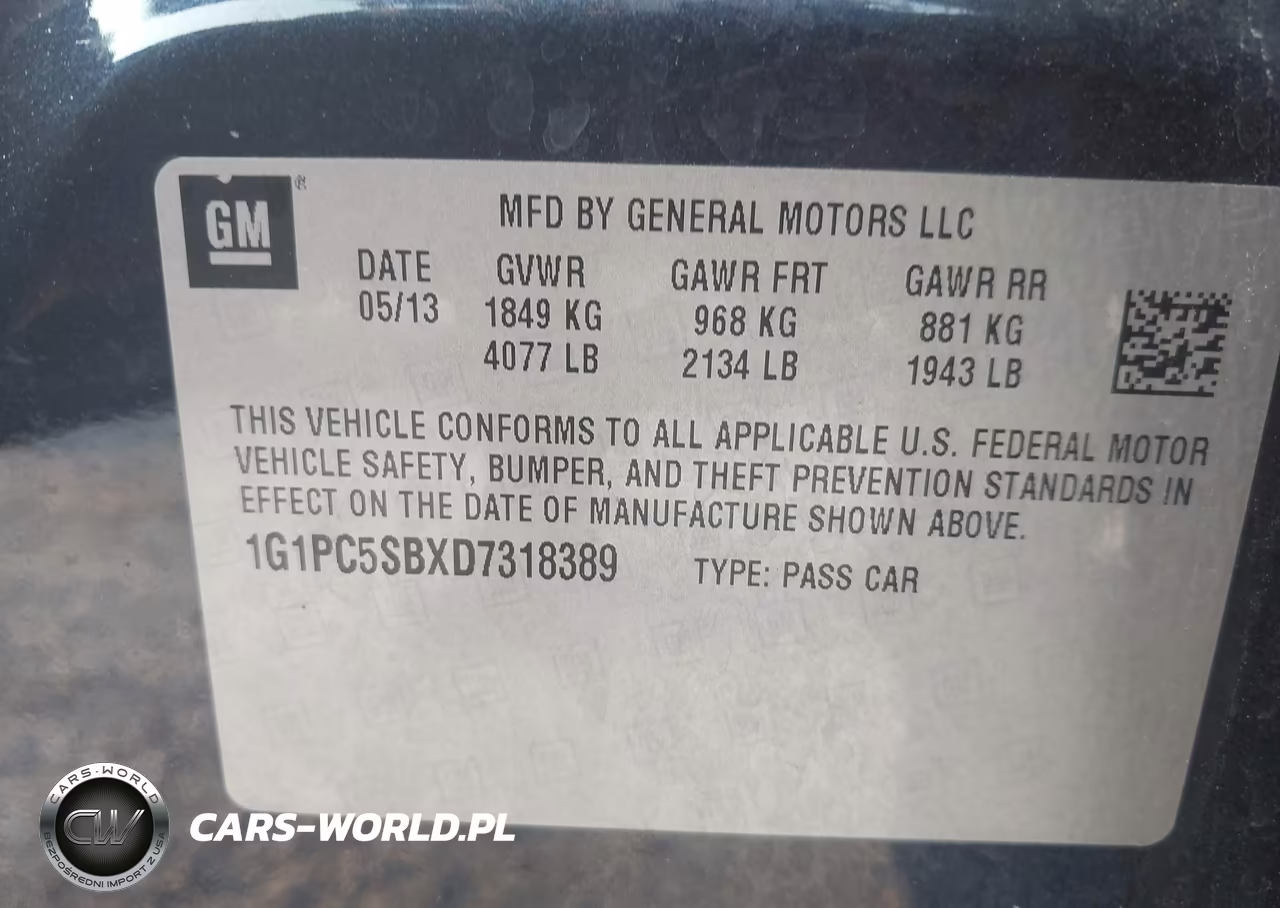 2013 Chevrolet Cruze 1Lt Auto VIN:1G1PC5SBXD7318389 - 9