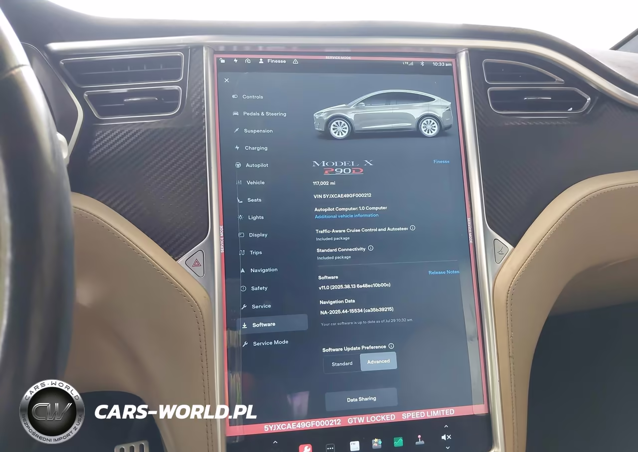 2016 Tesla Model X 60D-P100D-P90D VIN:5YJXCAE49GF000212 - 7