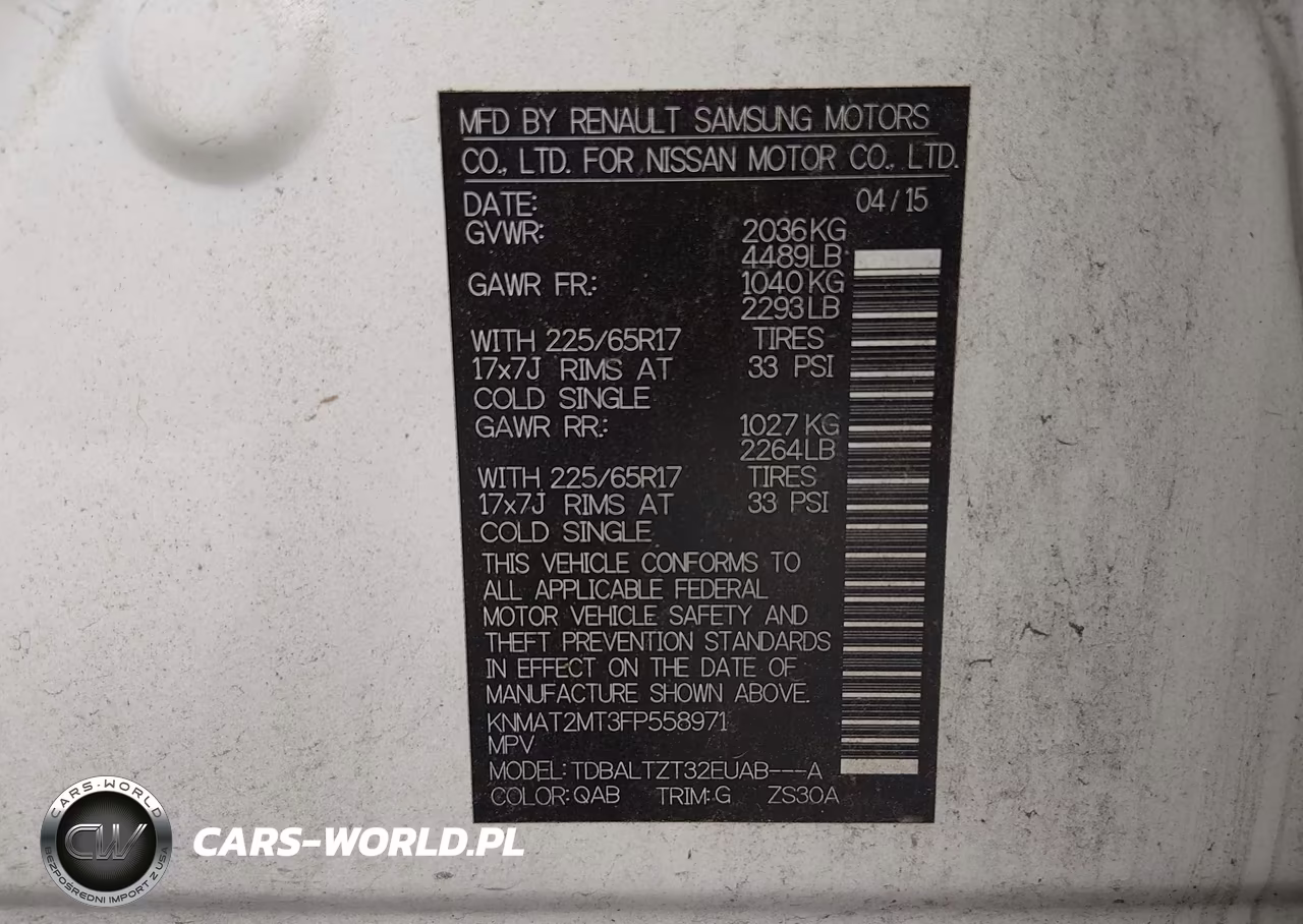 2015 Nissan Rogue Sv VIN:KNMAT2MT3FP558971 - 9